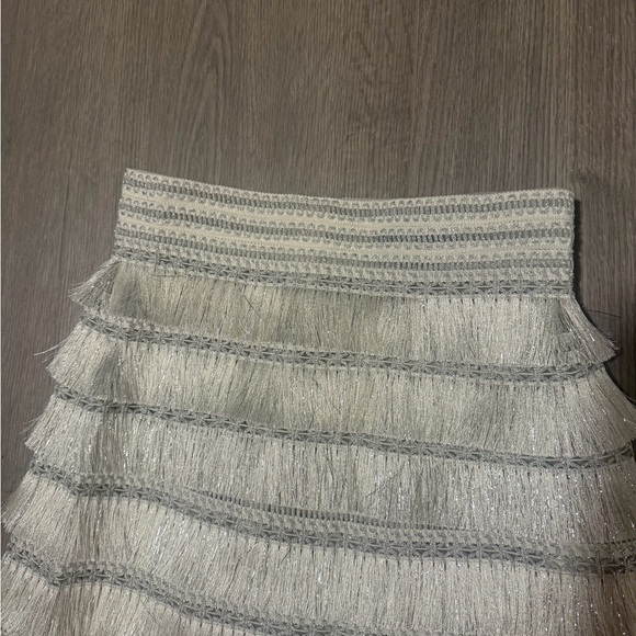 PatBO Metallic Fringe Skirt and Top Set - Size 4 - $1675 Retail! - Picture 10 of 11